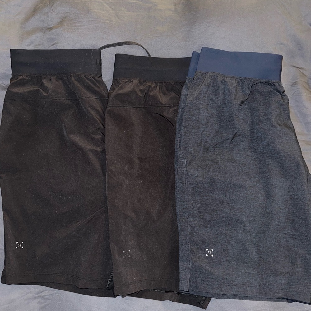 Lululemon Men’s T.H.E. Short - 9” LINERLESS (2) Black and (1) Navy